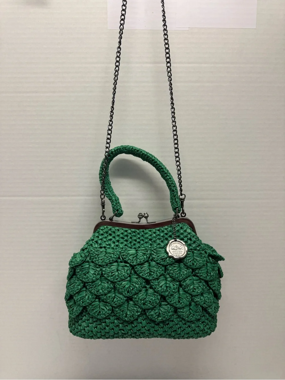 Patricia Nash Laureana Scalloped Raffia Frame Bag - Picture 2 of 11